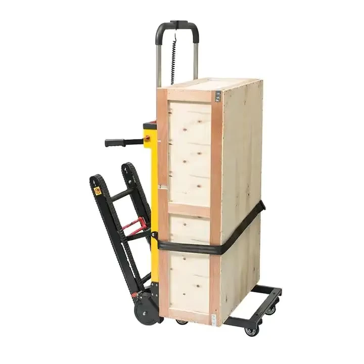 160KG Loading Electric Stair Climbing Trolley Folding Warehouse Hand Truck Aluminum Trolley Cart