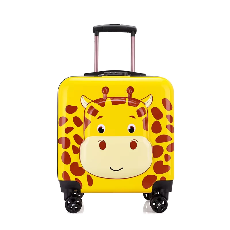 18 Inch Cartoon Travelling Kids Cute Kids Luggage Sets ABS Trolley Luggage Bags Valise De Voyage