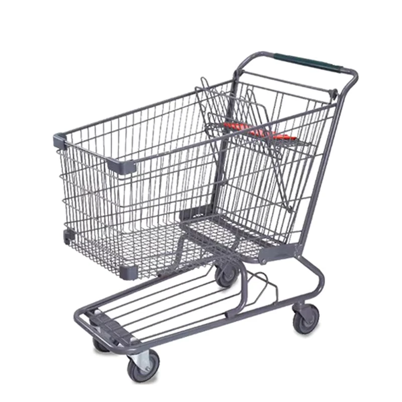 180L Custom Supermarket Shopping Cart Manufacturer Trolley for Super