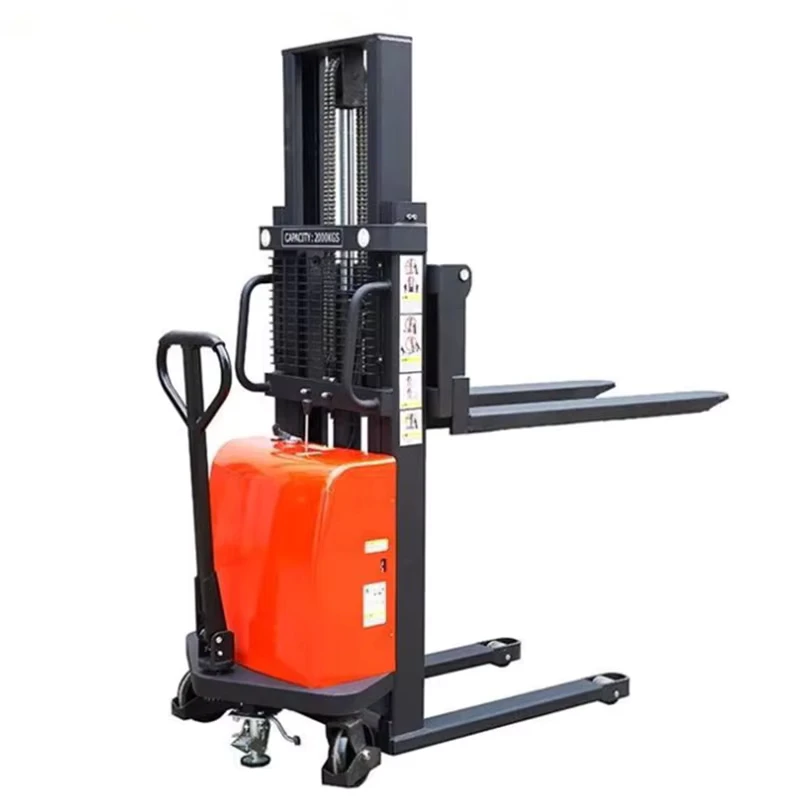 1T 2T Semi automatic Manual Hand Forklift Electric Hand Pallet Jack Lift
