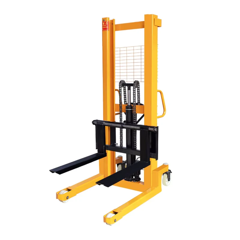 1ton 1.5ton 2ton 1.6meter Manual Hydraulic Forklift Trucks Portable Hydraulic Lift Pallet Stacker
