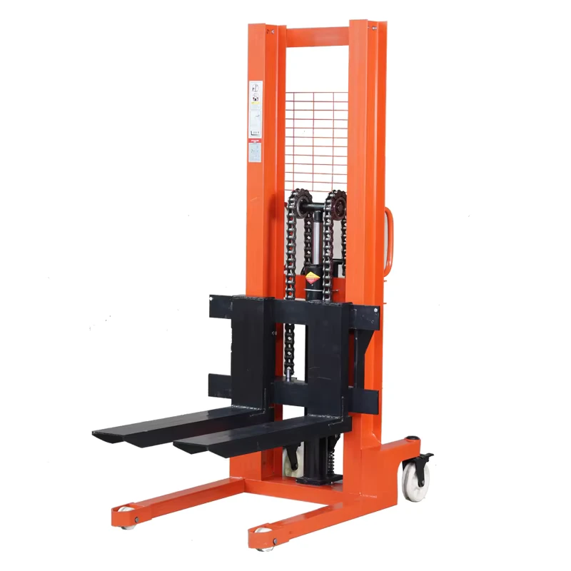 1ton 2000kg Manual Stacker Forklift Forks