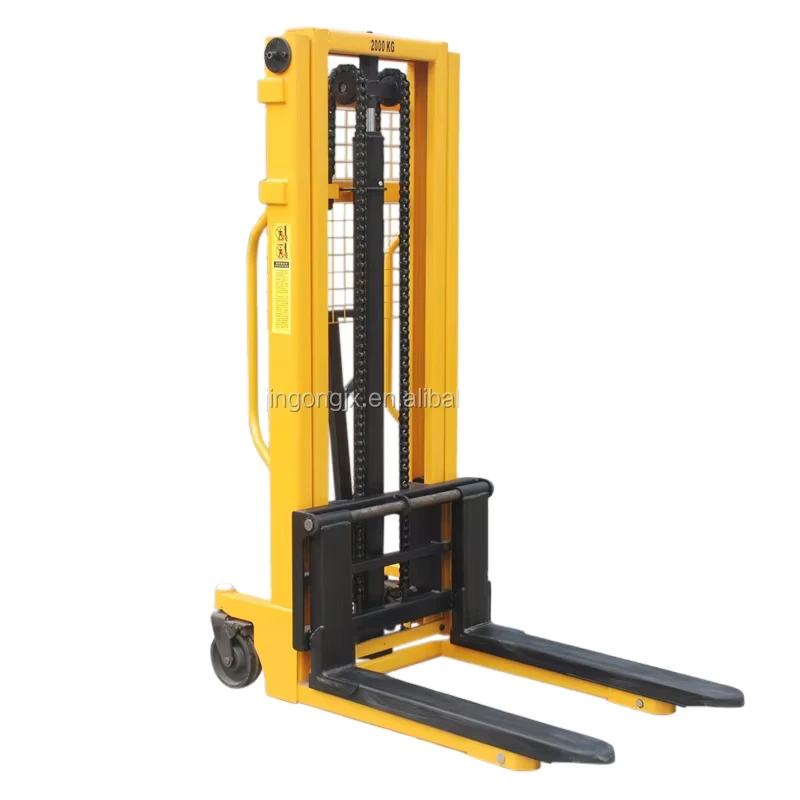 1ton 2ton 1.6m 2.5m 3m Manual Stacker Forklift Hand Pallet Lifter Forklift