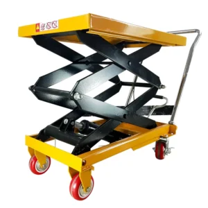 1ton Lift Trolley Hand Hydraulic Scissor Lift Table Scissor Lifter Mechanism Lift Table Price Hydraulic Pallet Trolley