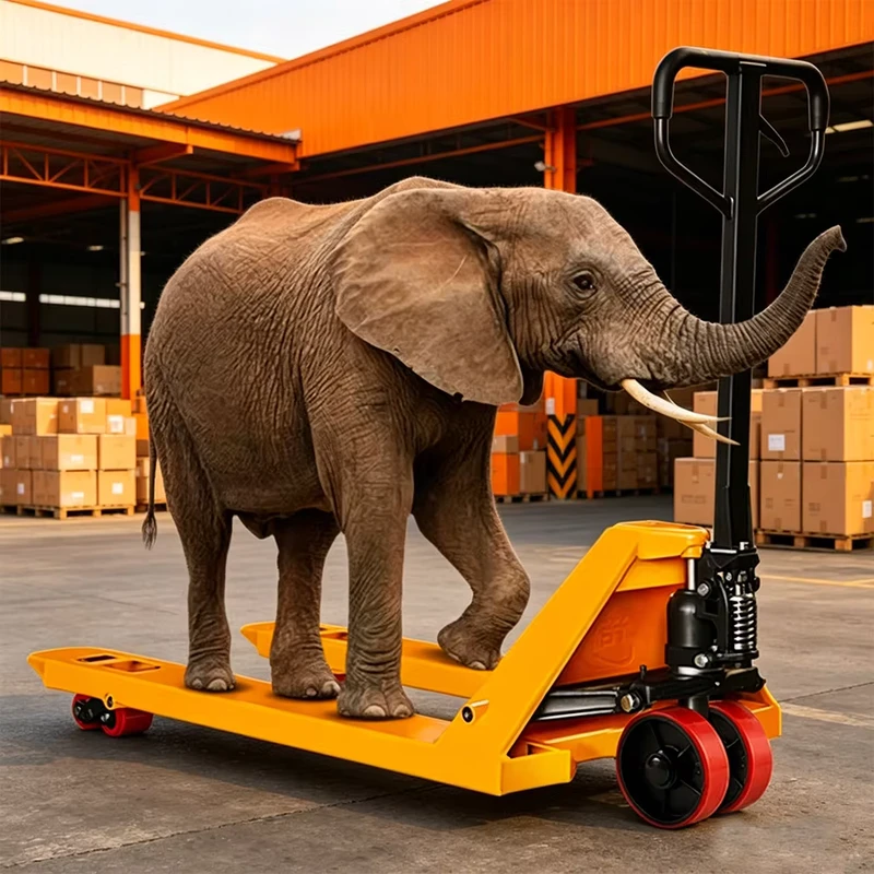 2 2.5 3ton Nylon PU Wheel Hand Manual Pallet Jack Pallet Truck with Factory Price