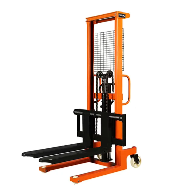 2 Ton 1.6m Lift Height AC Motor Hydraulic Stacker Trolley Walkie Hand Forklift Pallet Stacker Indoor Outdoor