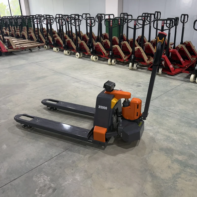 2 Ton Electric Forklift Hydraulic Pallet Truck for Warehouse Factory Use
