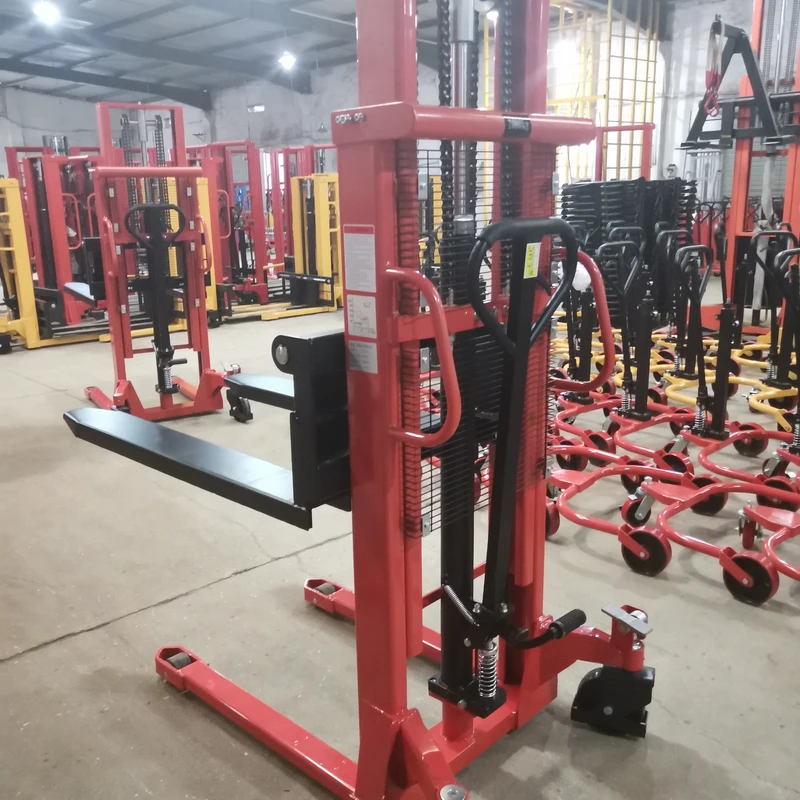 2 Ton Manual Forklift Stacker 2000kgs Load Ideal for Compact Storage Areas and Indoor Warehouse Applications