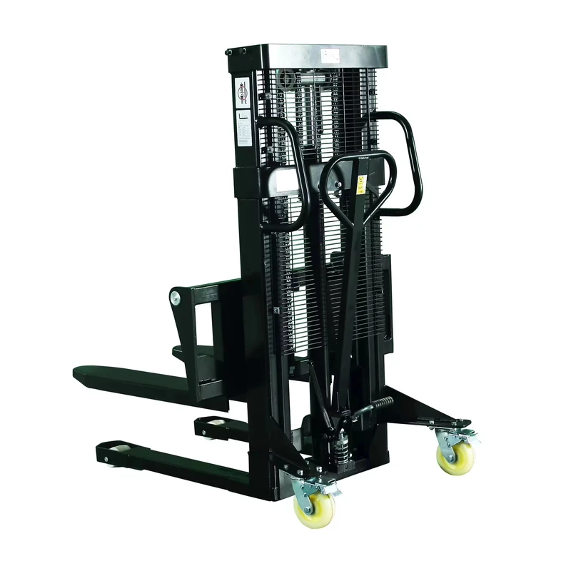 2 Ton Manual Hydraulic Stacker Forklift Truck 2000 Kg Portable Manual Fork Lift