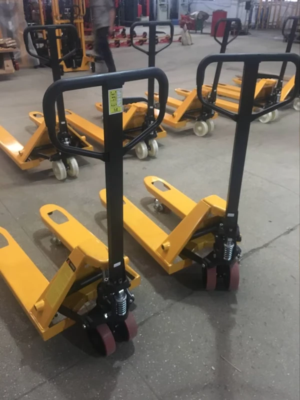 2 Ton Manual Pallet Jack Hydraulic Forklift Truck Std Nylon Wheels 2000kg Capacity Warehouse