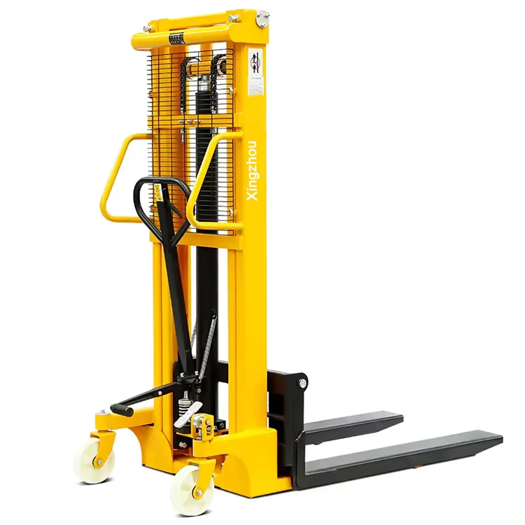 2 Ton Manual Pallet Truck All Terrain Heavy Duty Solid Tires for Rough Ground Outdoor Warehouse Logistics Manual Forklifts
