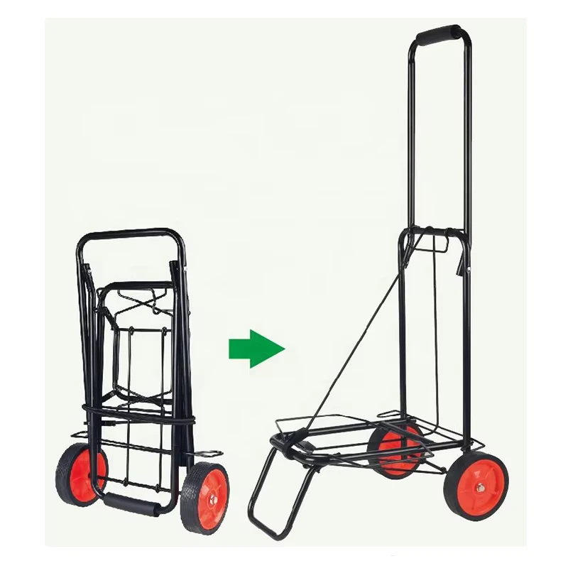 2 Wheels Multi functional Luggage Shopping Cart Trolley Folding Hand Cart Trolley