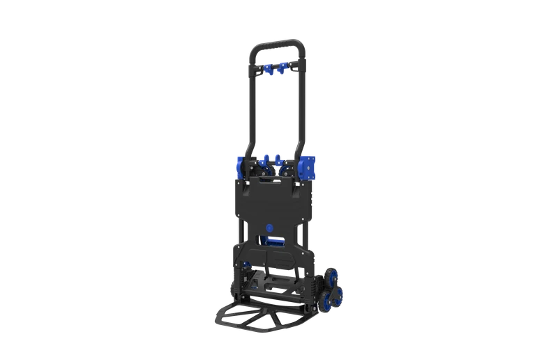 2 in 1 Folding Hand Trolley Convertible Multi Function Hand Truck Moving Shopping Luggage Cart 6 Wheels