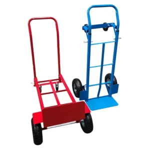 2 in 1 High Quality Heavy Duty Folding Hand Truck Customizable OEM Metal Manual Trolley Cart Platform Structure 150KG Load Tools