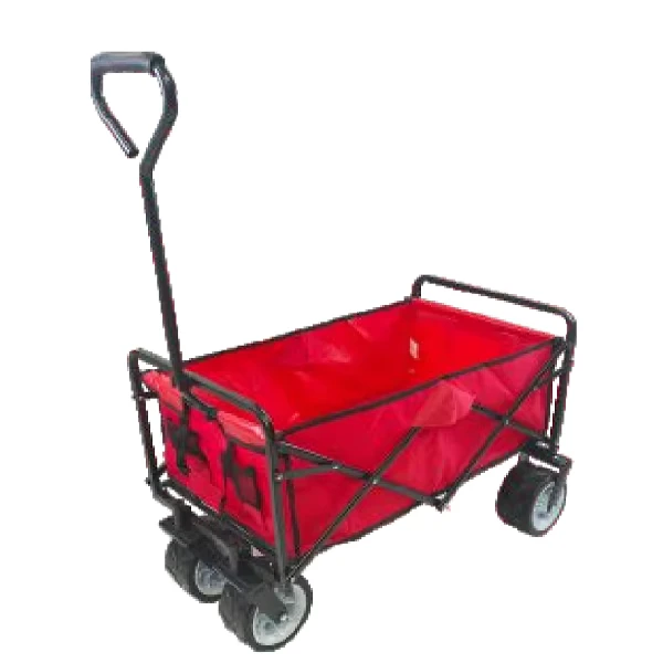 2 in 1 Portable Camping Folding Wagon Cart Sofa Seat Foldable Trolley Cart Collapsible Outdoor Utility Cart
