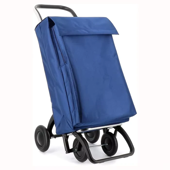 2 in 1 Shopping Cart for Groceries Durable Grocery Cart Portable Shopping Cart Waterproof Rolling Handtruck