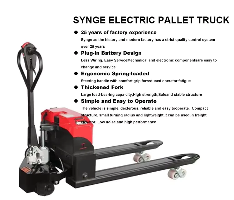 2.0 Ton Lithium Battery Pallet Jack Electric Pallet Truck with CE Approval