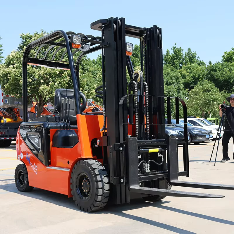 2.5tons Wheel Lithium Powered Mini Portable Pushed Jack Self Electric Forklift For Supermarket Warehouse