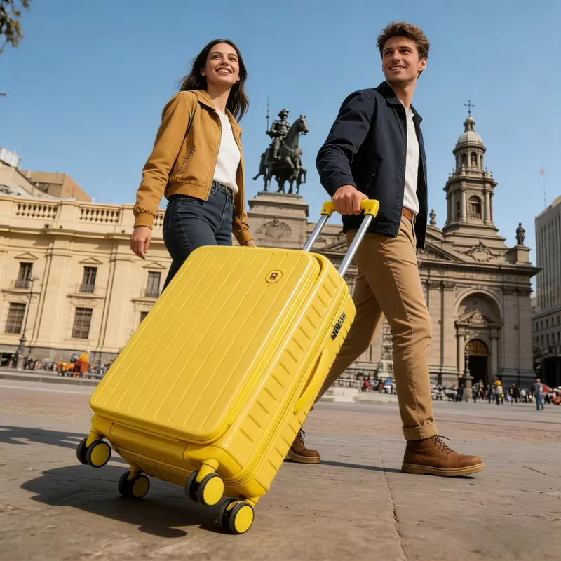 20 Inch PC Cabin Trolley Suitcase Front Open Laptop Pocket USB Interface Silent Spinner Casters Business Travel Luggage