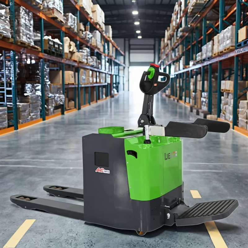 2000KG 2Ton Electric Hydraulic Pallet Jack Powered Pallet Truck with Lithium Battery
