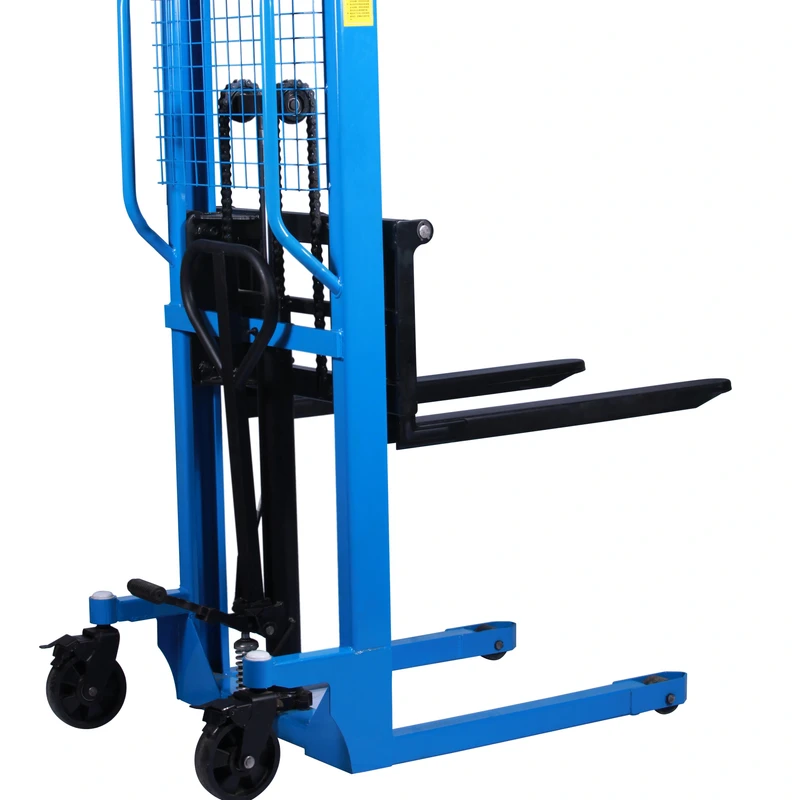 2000kg Manual Pallet Forklift Stacker 1.6m Lift Height Hydraulic Hand Stacker with Steel Material for Material Handling Tools