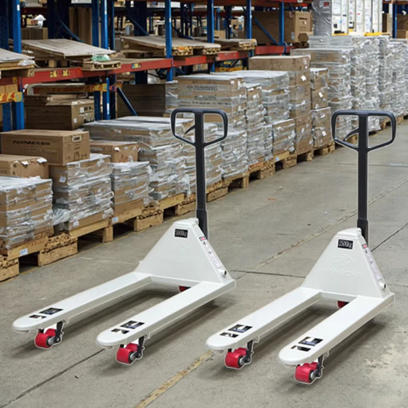 2000kg Pallet Truck with 115mm Lift Hand Forklift with PU Nylon Wheels Hydraulic Pallet Truck