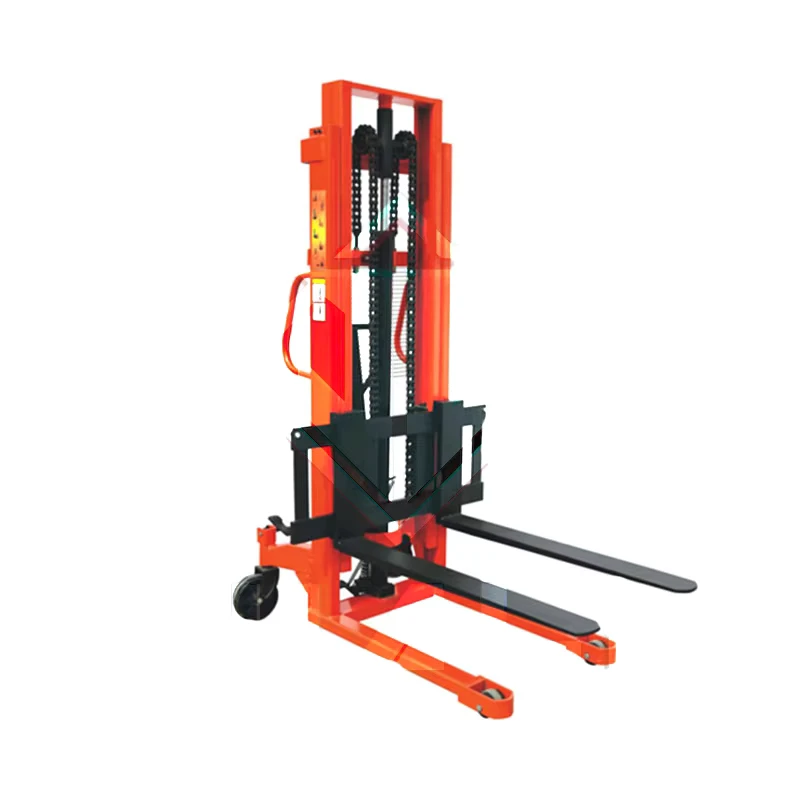 2000kg Self Loading Stacker Lightweight Manual Hydraulic Stacker