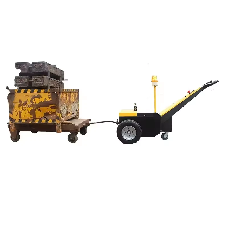 2000kg Small Portable Walk Electric Battery Power Motor Operated Smart Manual Hand Pull Drive Cart Tow Trailer Tractor Trolley
