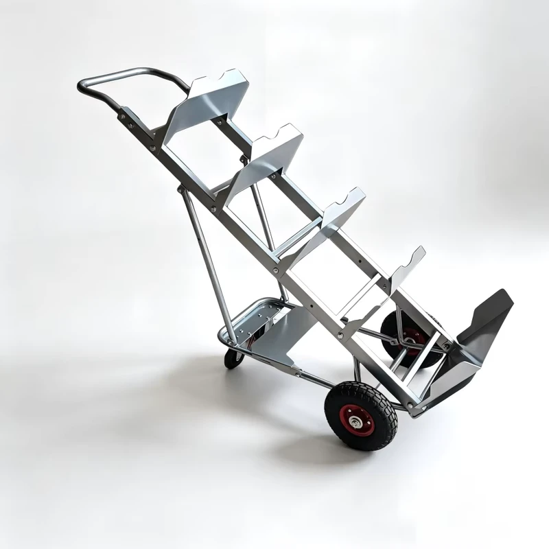 200kg Heavy Duty 5 Gallon Water Bottle Trolley 6 Bottle Water Jug Hand Truck with 10 Inch Pneumatic Wheels for Warehouse