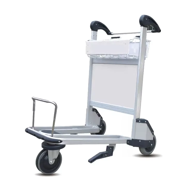 200kg Towable Aluminium Airport Baggage Trolley