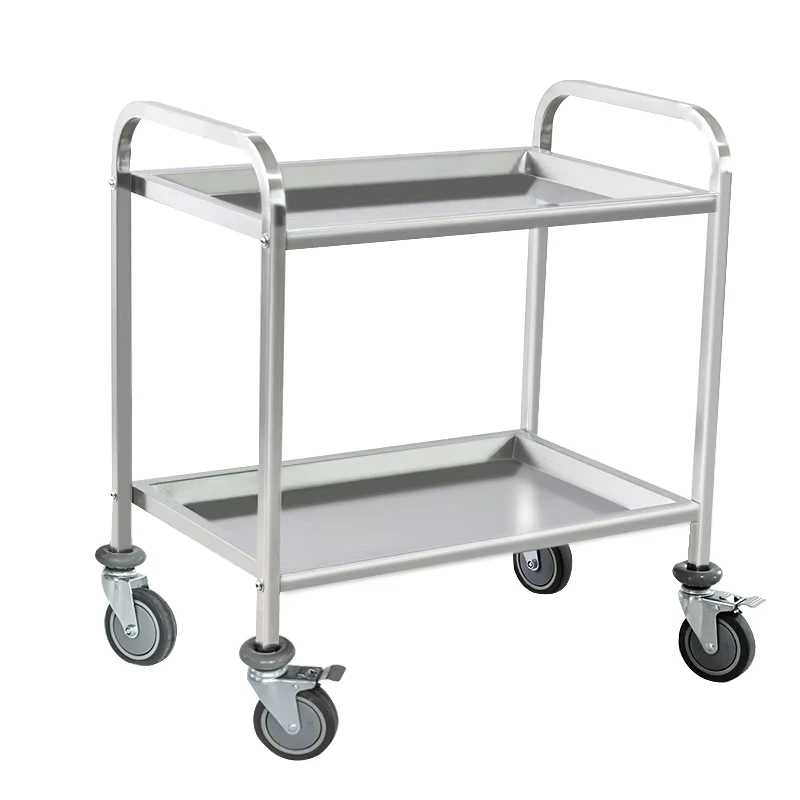 201 Stainless Steel Table with Wheels Casters Heavy Duty Commercial Work Prep Table with Undershelf