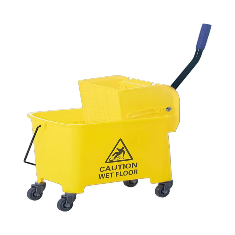 20L Hospital Lightweight Plastic Cleaning Trolleys Yellow Other Janitorial Supplies Cleaning Equipment Carts