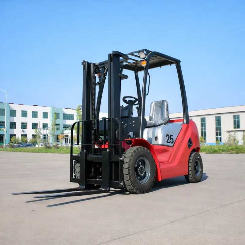 2500kg Diesel Powered Forklift All Terrain Design IC Lift Truck for Outdoor Yard