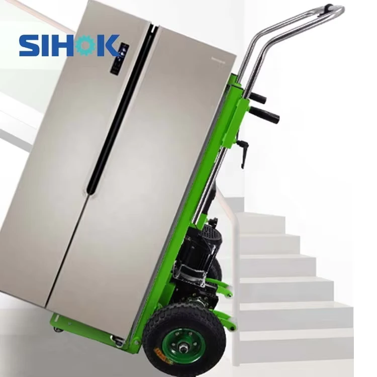 250kg Capacity Foldable Lithium Battery Powered Stair Climbing Hand Truck Electric Trolley Hand Carts