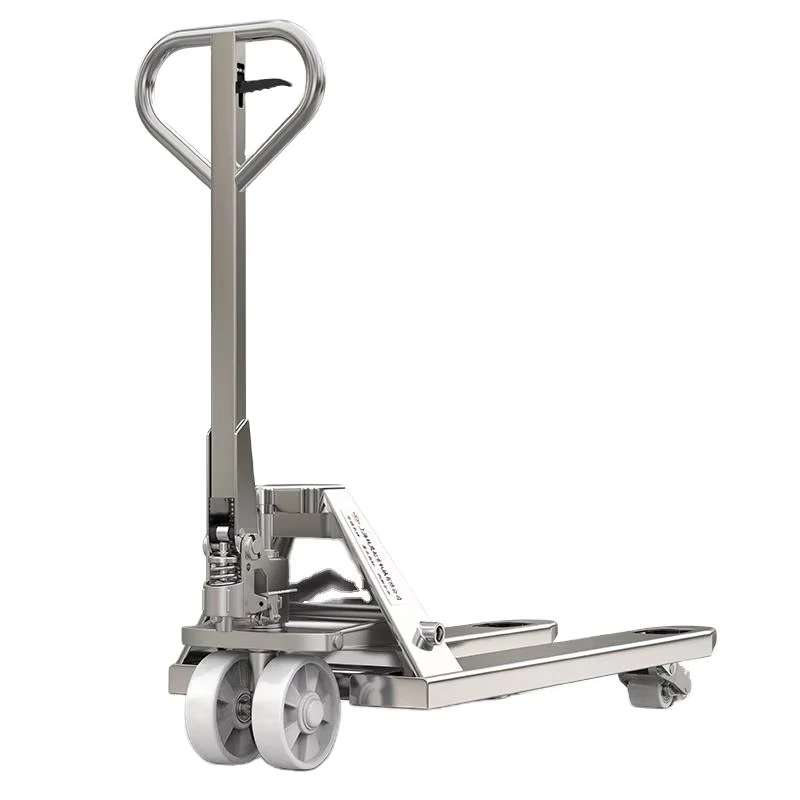 2T 3T 5T Stainless Steel Hand Pallet Truck With PU Or Nylon Wheel