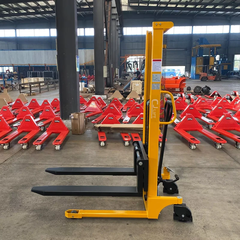 2T Hand Hydraulic Manual Operated Lifting Pallet Truck Forklift Trolley Stacker 1.6 m