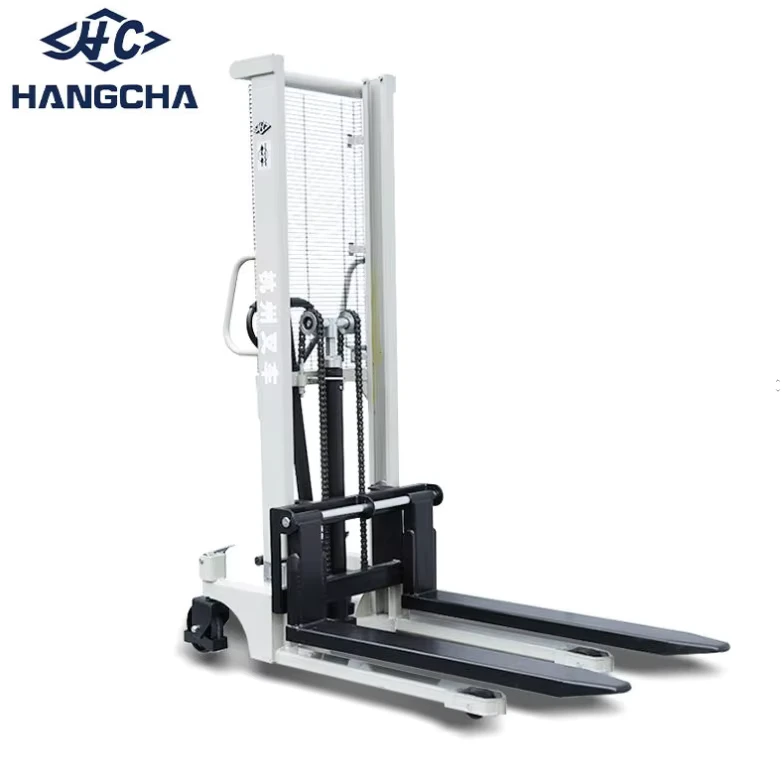 2T Height 2000mm Cargo Loading Truck Manual Pallet Stacker Hand Hydraulic Forklifts