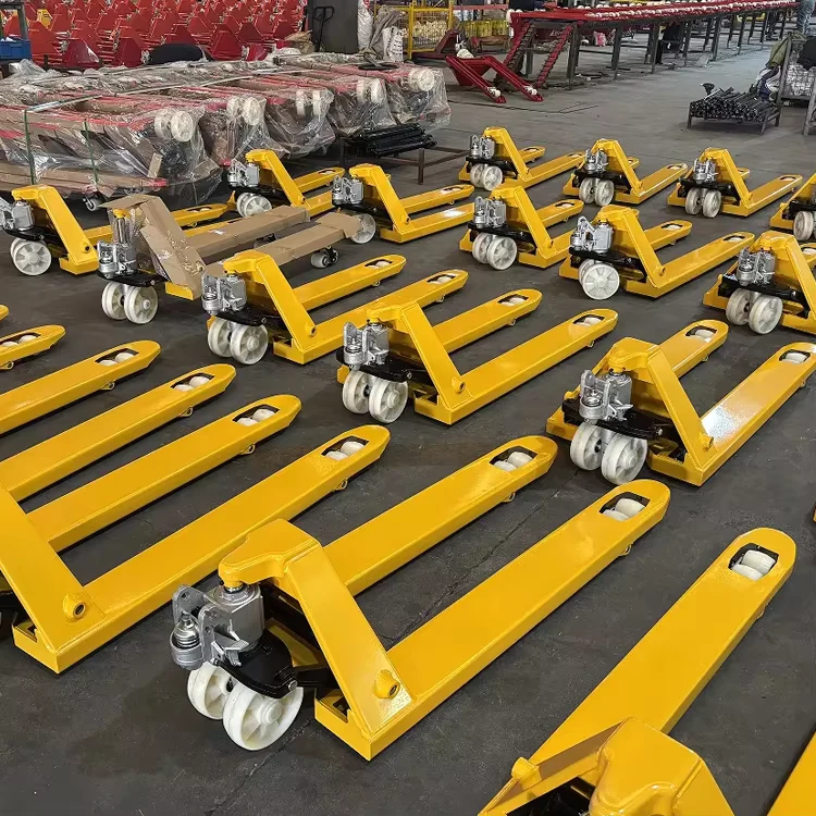 2T Mini Pallet Pump Truck Forklift with 1150mm Fork Length for Rough Terrain Construction Works Manual Pallet Jack With CE