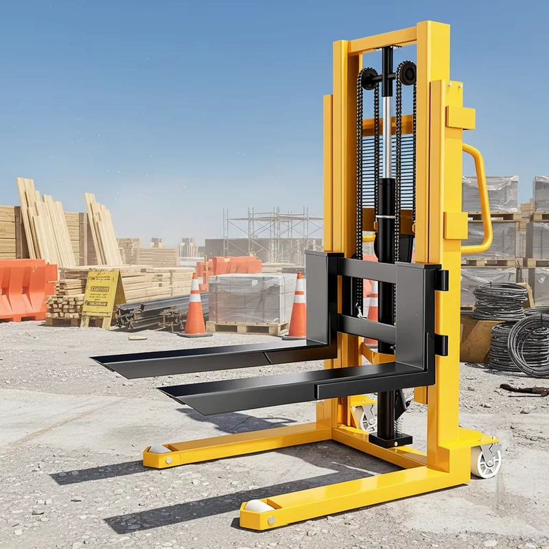 2Ton 3Ton Hand Hydraulic Forklift Stacker Hand Mini Lifter 1.6m 3m Manual Stacker Forklift Truck