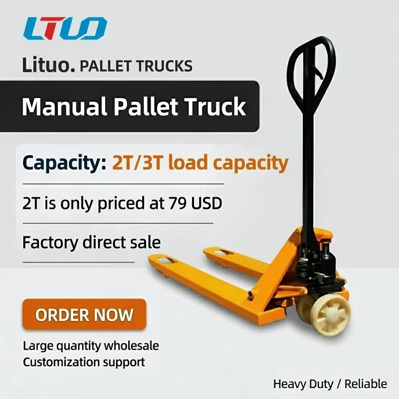 2Ton 3Ton Hydraulic Manual Pallet Jack Hand Pallet Truck Product Type Manual Forklifts