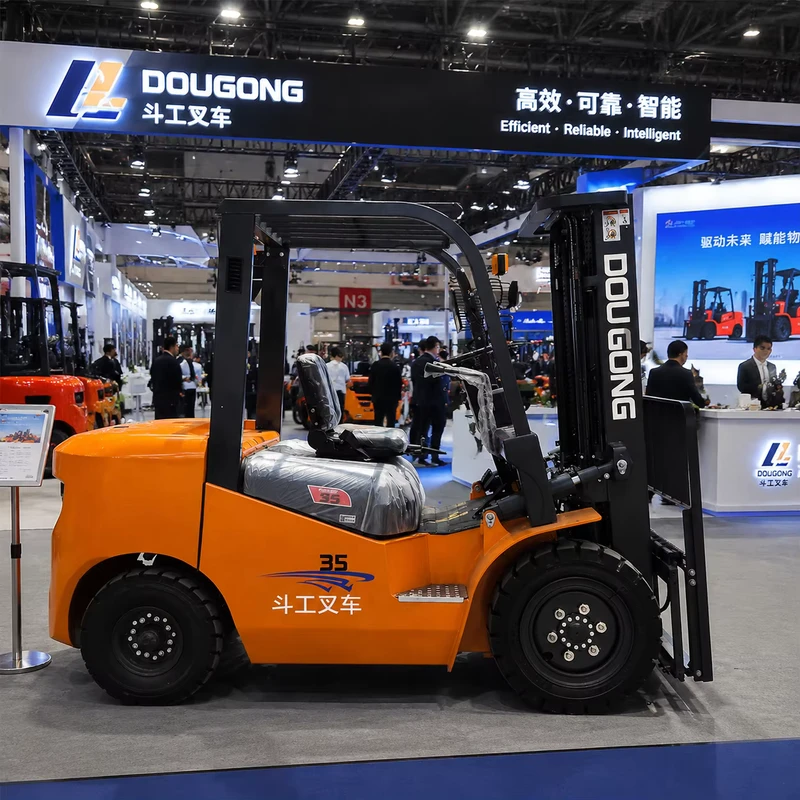 3 5 Ton Diesel Forklift Truck CPCD35 Hydraulic Side Shift Heavy Duty Container Loader Warehouse Equipment