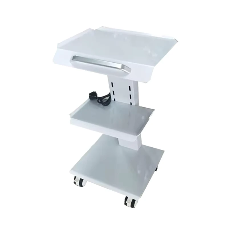 3-Layer Stainless Steel Hospital Clinic Mobile Trolley Carts