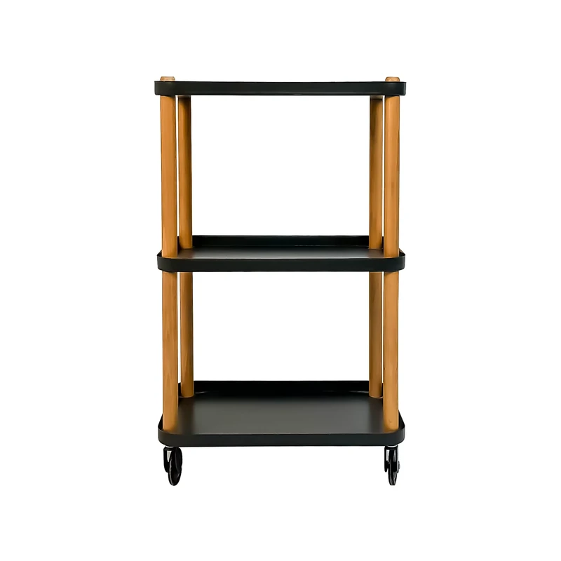 3 Layer Storage Trolley Cart with Wheels for Kitchen and Living Room