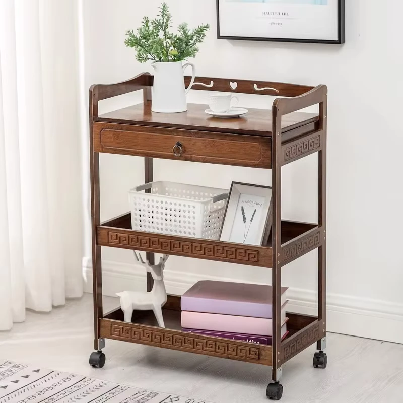 3 Piece Kitchen Cart Trolley Hand Trolley Cart Heavy Duty Platform Trolley