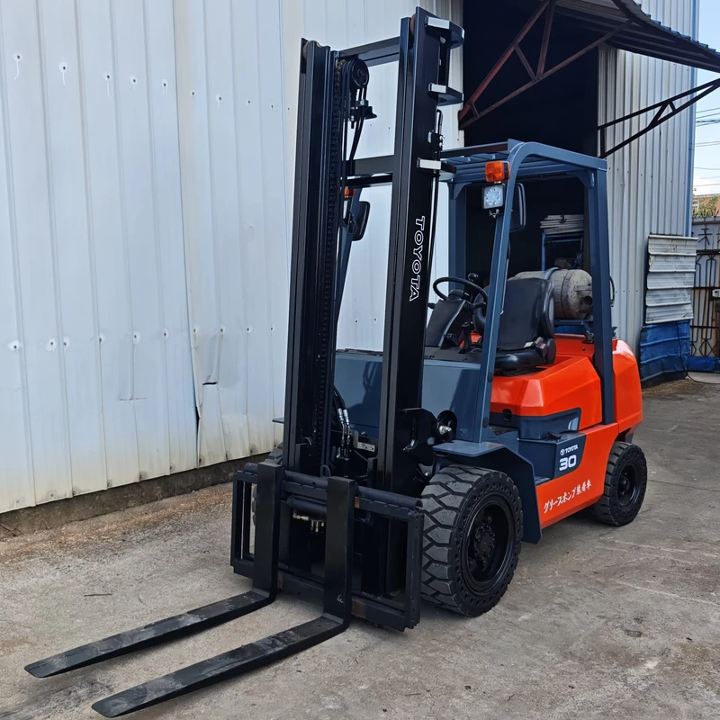 3 Ton Dual Fuel Forklift 4.5m Lift with Side Shift Japan Engine Gasoline LPG for Industrial Cargo Moving