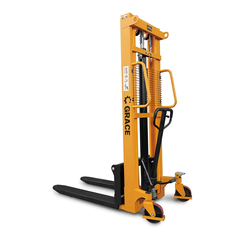 3 Ton Pump Weigh Hydraulic Hand Forklift 1.6m 2.5m 3m 3.5m Lifting Height Trolley Truck Manual Hand Stackers