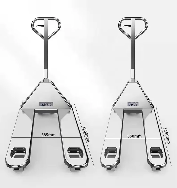 3 Ton Stainless Steel Hand Pallet Truck with Nylon PU Wheel