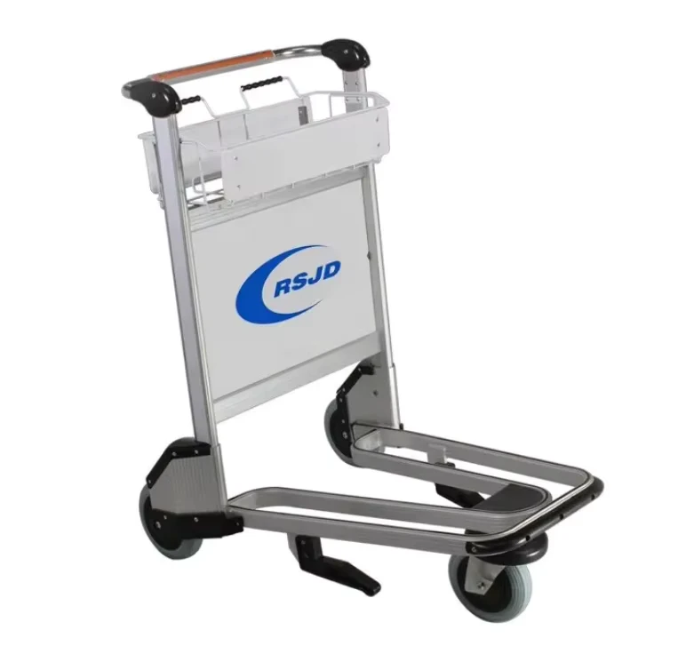 3 Wheels Airport Passenger Baggage Luggage Trolley