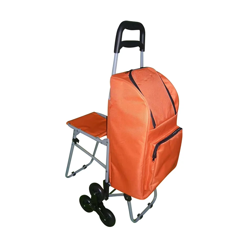 3 Wheels Shopping Cart Trolley with Seat