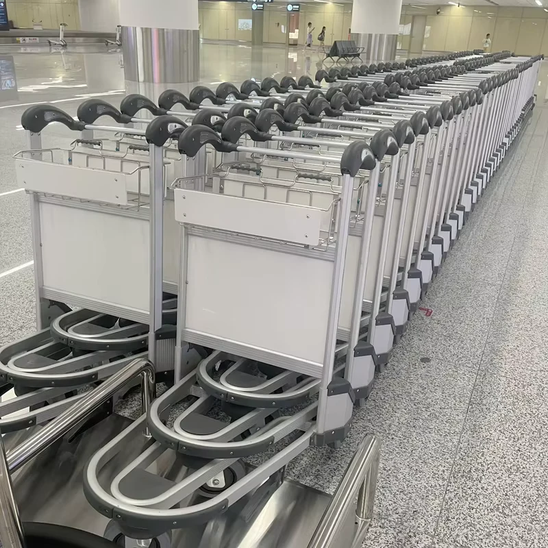30 Years’ Metal Fabrication Welding Bending Airport Luggage Trolley Baggage Cart Customized Heavy Duty Airport Passenger Trolley